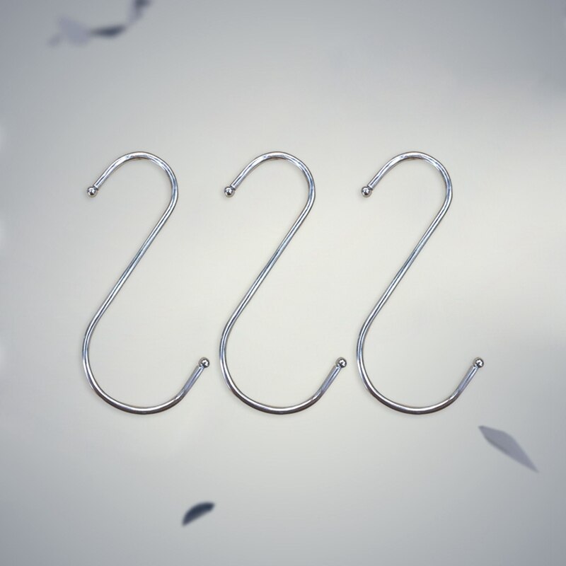 10 Stks/set Handige Rvs S-Haken Keuken Slaapkamer Haken Dragende Hangers Badkamer Huishoudelijke Artikelen