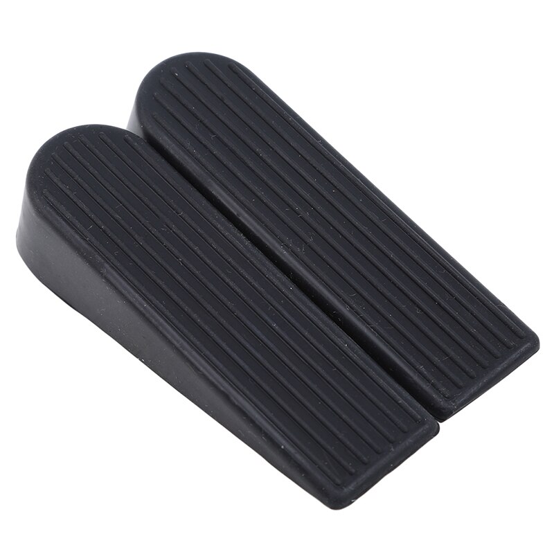 Silicone Door Draft Stopper Wedge Block Guard Wind Dust Blocker Protector For Home Children Office Door Holder Kids Security: black