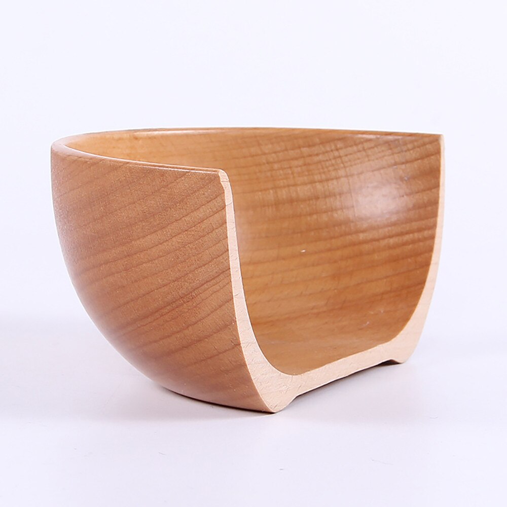 Japanische Holz Schüssel Familie freundlicher Reis Schüssel Suppe Schüssel Massivholz Geschirr suppe salade saladier schüssel obst