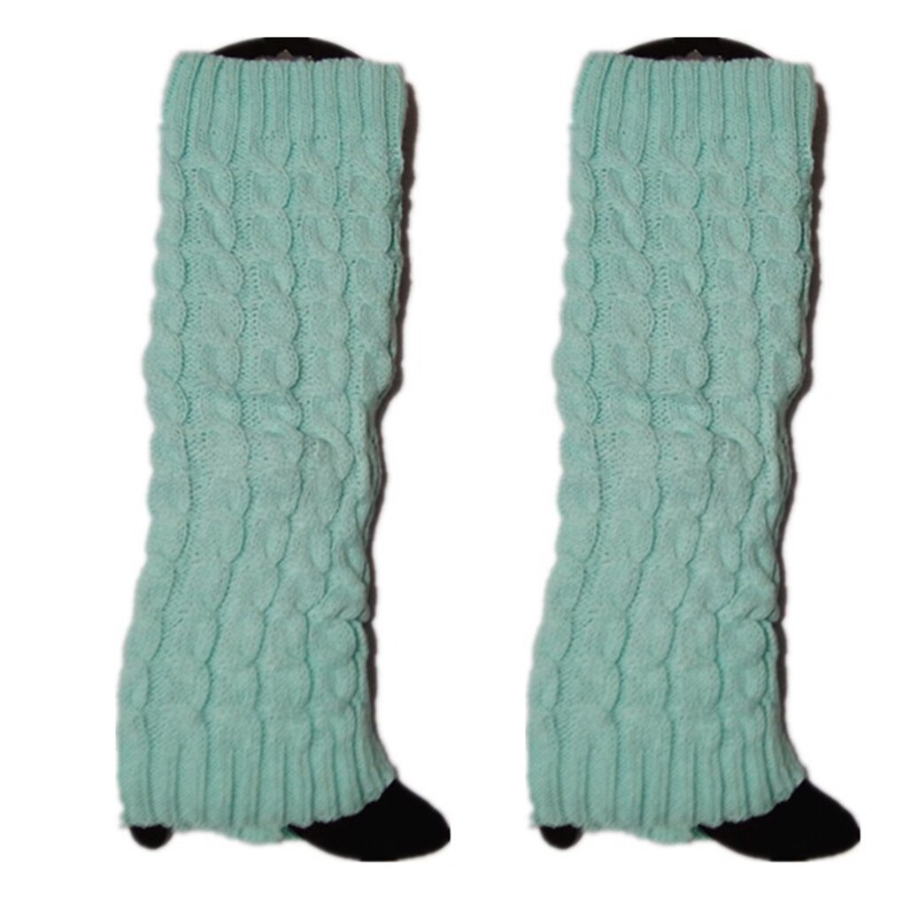 Femmes dame genou chaussettes hautes tricot Crochet hiver plus Leggings gants couverture de botte: NO.6