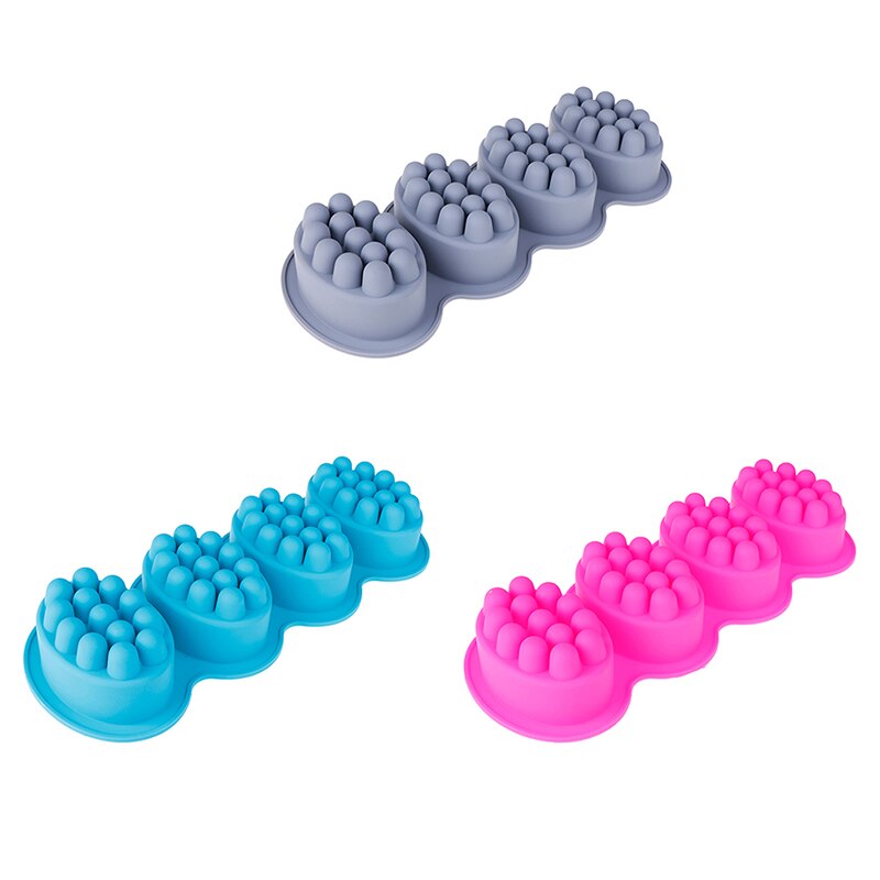 Silicone Soap Mold 3D Massage Soap Making Tools DIY Handmade Oval Soap Moulds Form Suppliers
