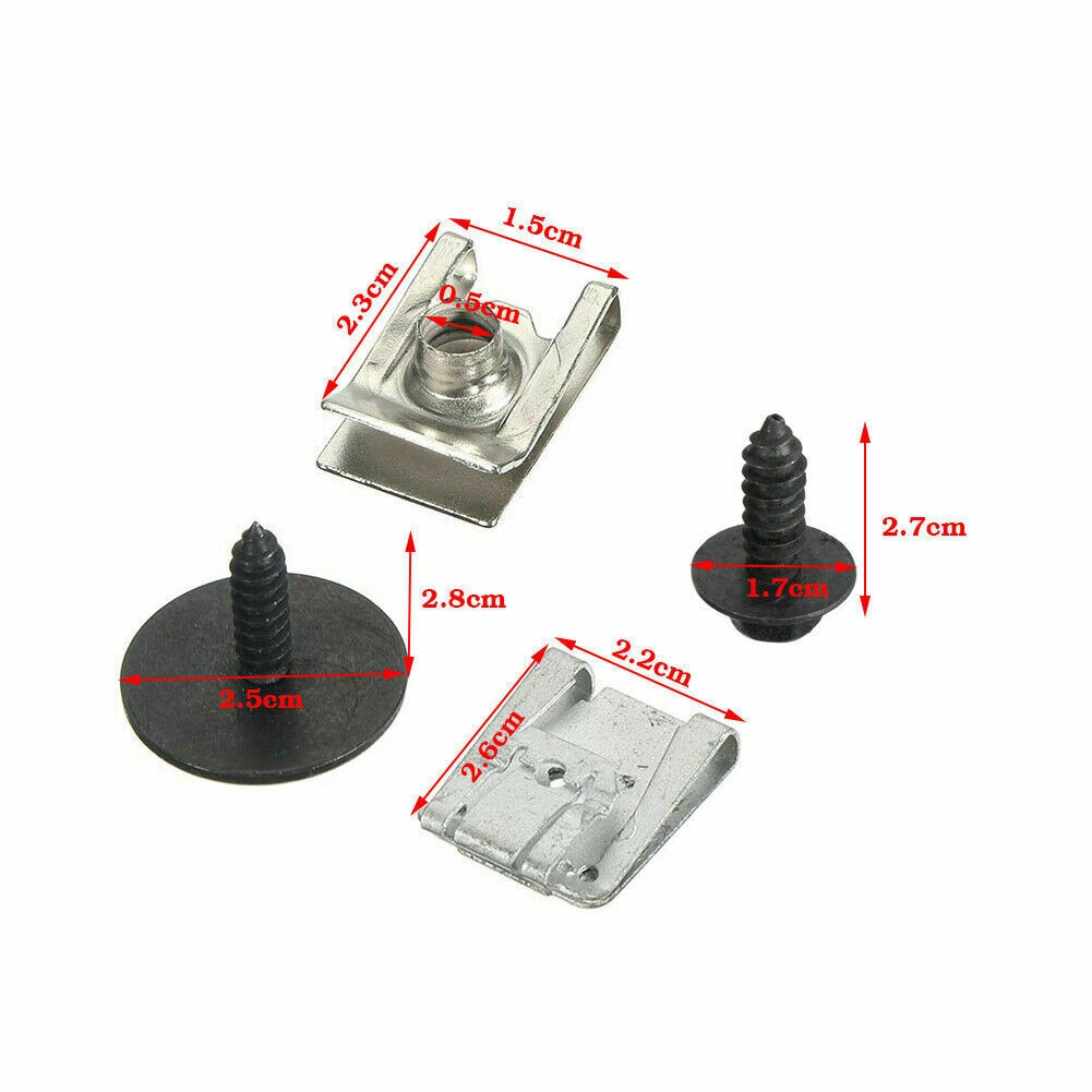 C-Class Fasteners 24pcs/Set Clips Undertray Screw W203 Car Accessories