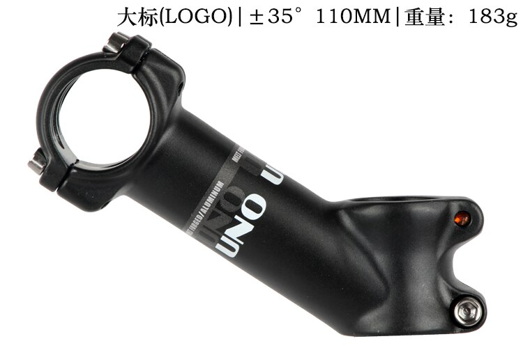 UNO potence vélo ultraléger 7 17 35 degrés vtt montagne route tiges 28.6 31.8mm 60/70/80/90/100/110/120/130mm vélo Accesorios: 35 degree 110mm
