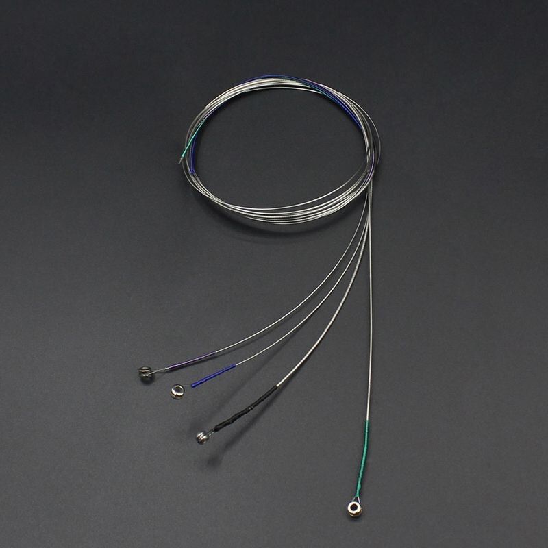 V70 violasaiten, vernickelt, verchromt, umsponnen, adgc-komplettset, drahtkugelende