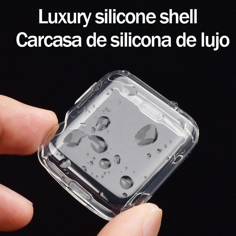 Schokbestendig Case Voor Apple Horloge 6 44Mm 40Mm Volledige Dekking 42Mm 38Mm Horloge Screen Protector Accessoires voor Iwatch Serie 5 4 3 2 1