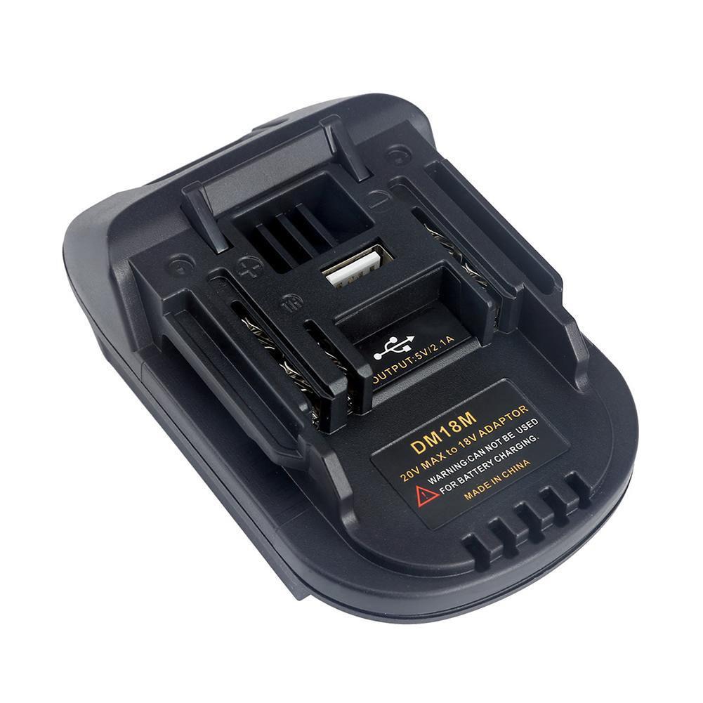Power Tool Adapter DM18M Converter For Dewalt 18V Li-ion Battery for Makita Milwaukee Bosch Ryobi Hitache Metabo Worx Devon Tool