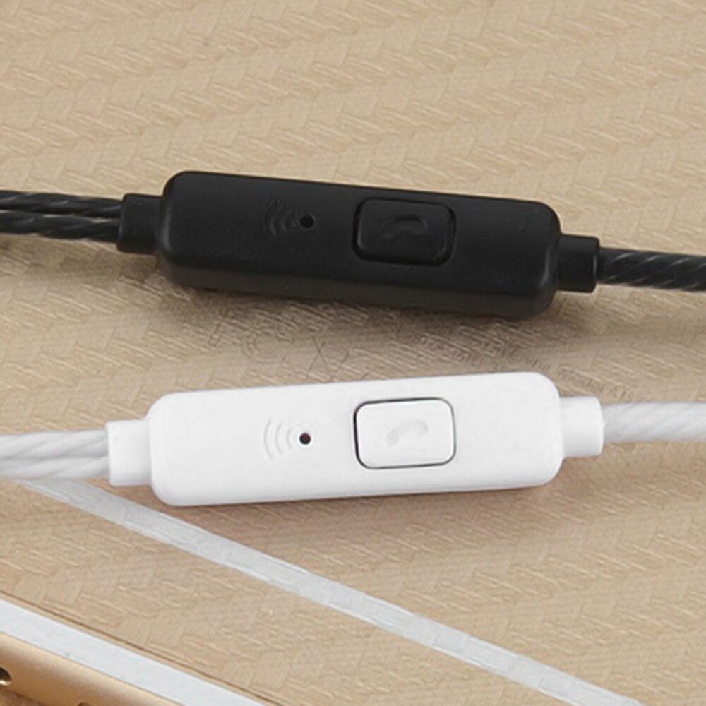 Bedrade Oortelefoon Galvaniseren Bass Stereo In-Ear Oortelefoon met Microfoon Handsfree Call Telefoon Headset voor Android iOS