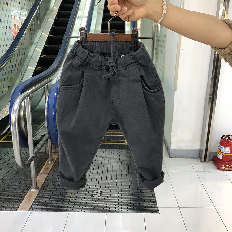 ¡NOVEDAD DE VERANO ! Ropa coreana para niños, pantalones informales de algodón con cordones a la coreana para niños y niñas.