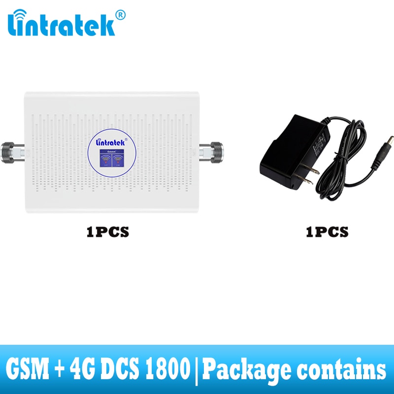 lintratek dual band GSM 900 4G lte dcs 1800 mhz Signal Booster Cellular Cell phone Repeater 2G 4G 1800mhz internet amplifier