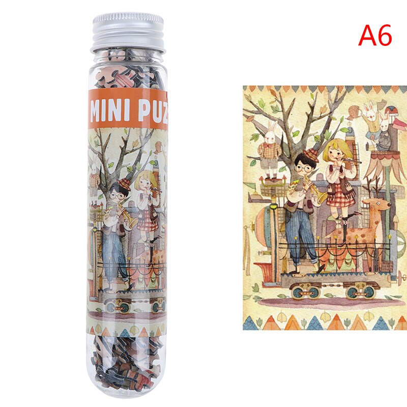 150 stück Rohr Mini Papier Rätsel Spiel Spielzeug Für freundlicher Erwachsene Lernen Bildung Gehirn Teaser Montieren Spielzeug Spiele Puzzle: A6