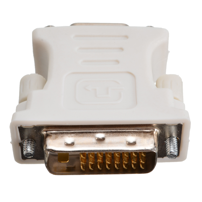 Mayitr 1pc 24+1 pin dvi-d han  to 15 pin vga hun adapter dvi-d til vga video konverter til pc laptop