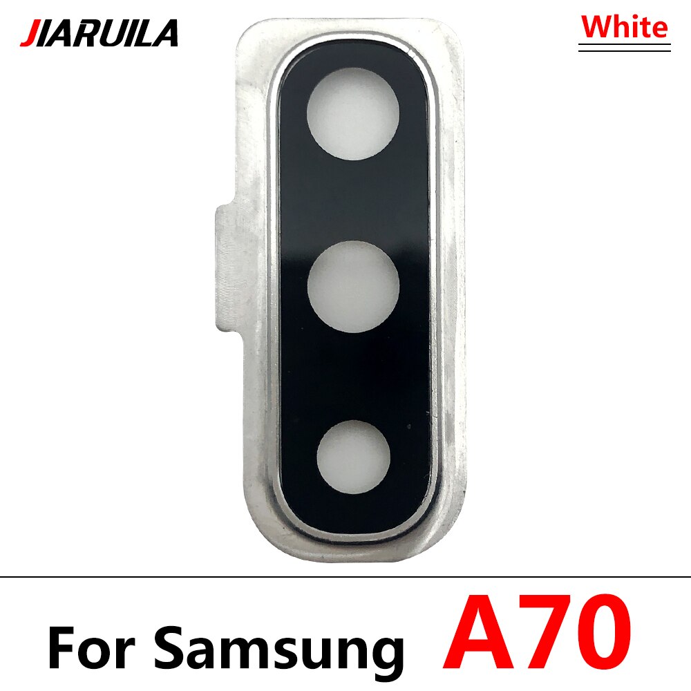 Cover posteriore in vetro per fotocamera posteriore Cover in vetro per Samsung Galaxy A50 A505F A70 A705F: A70 Sliver