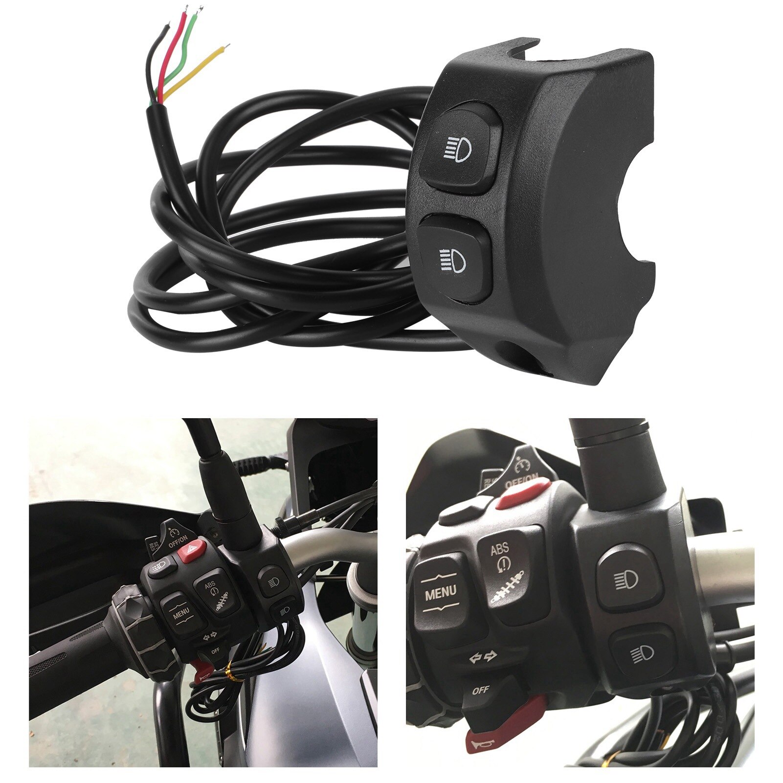 Przełącznik świateł przeciwmgielnych motocykla włącznik świateł przeciwmgielnych robić motocykla wodoodporny pasuje robić BMW R1200GS / R1250GS / F750GS / F850GS