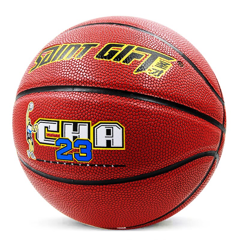 Basketball Size 7 - Official Game Ball for Men & Women - Indoor/Outdoor Training - Genuine Leather: Burgundy