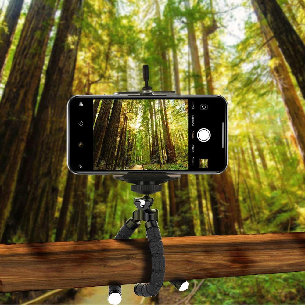 Draagbare Flexibele Tripod Stand Telefoon Clip Camera Smartphone Houder Bluetooth Selfie Voor Samsung Galaxy A10 M10 S10 Note 10 + plus