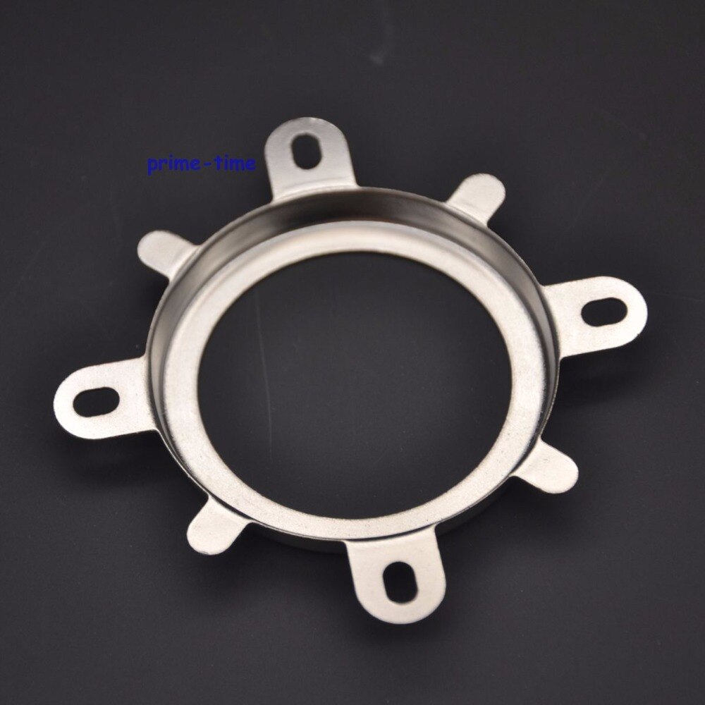 44mm Optical Glass LED Lens 120 degree + Square Reflector Collimator + Fixied Bracket 3 in 1 Kit for 20W-100w High Power LEDs