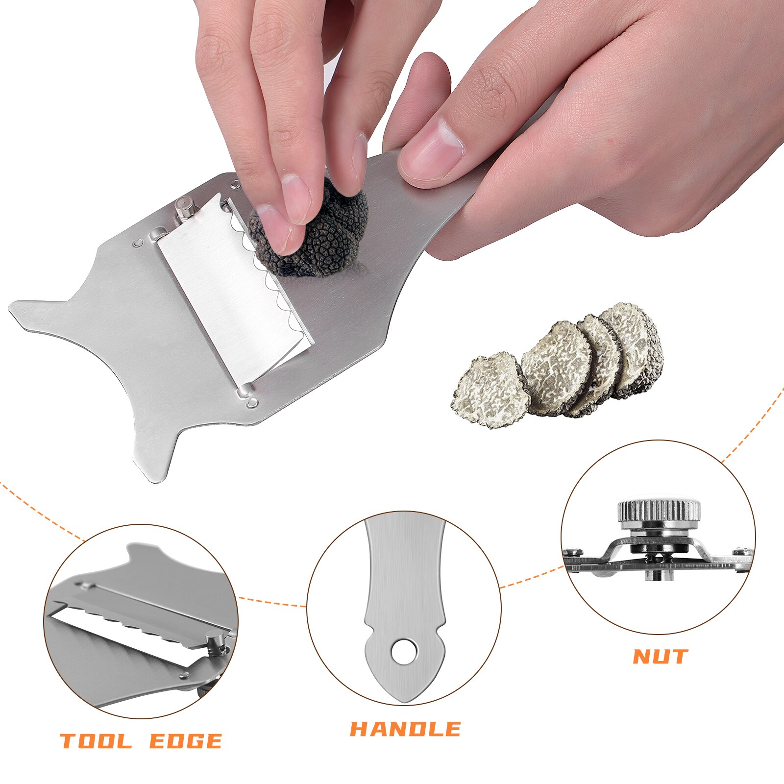 2pcs Truffle Planer Practical Functional Useful Chocolate Slicer Kitchen Gadget Cheese Grater for Home Bar Kitchen