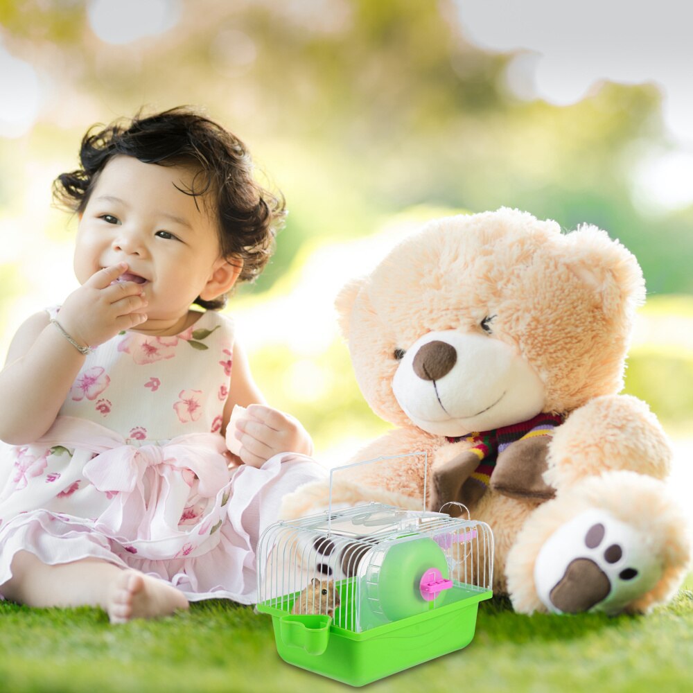 Transparent Hamster Cage Pet Nest Hamster Nest Chinchilla House with Handle