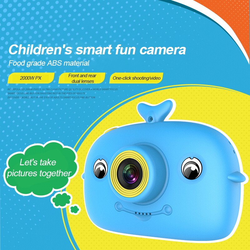 Kinderen Mini Camera Full Hd 1080P Draagbare Digitale Video Foto Camera 2 Inch Scherm 2000W Pixels kinderen Camera