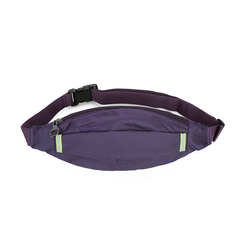 Sports pocket running mobile phone belt mini personal equipment multifunctional fitness invisible bag: Purple