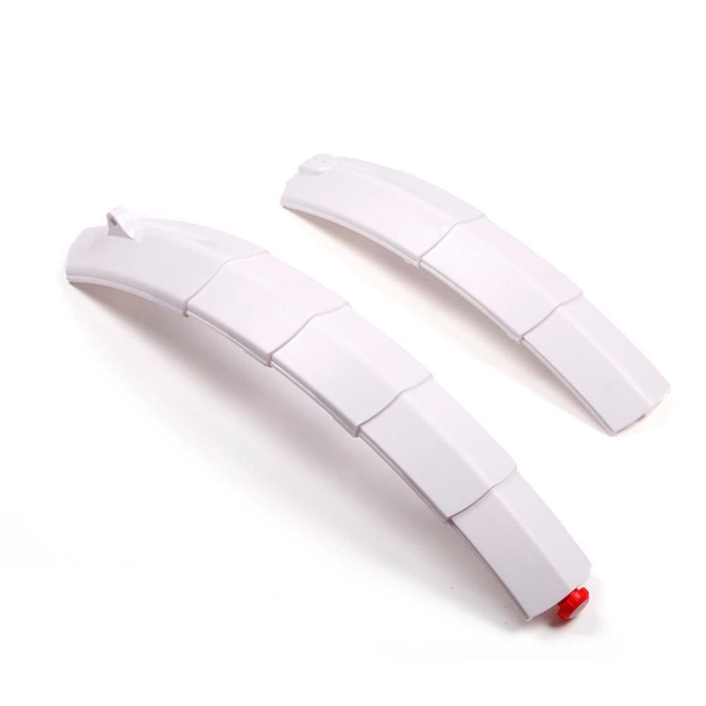 Bike Mudguard Telescopic Folding Mountain Road Bicycle Fender with Rear Mudguard for Mountain Bikes Mudguard Bicycle Accessories: White