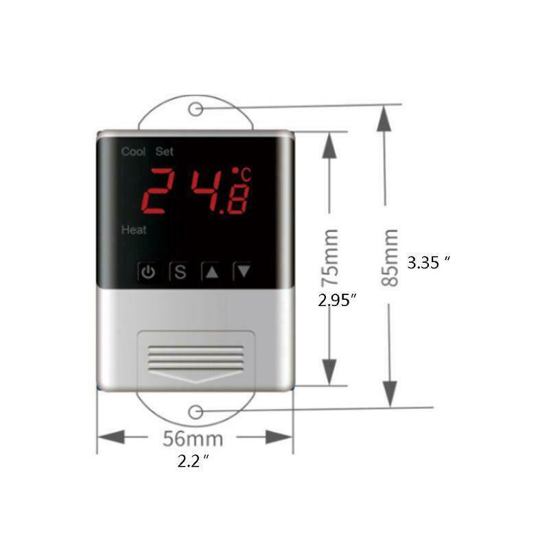 AC 110V 220V DTC-1200 Digital Thermostat Temperature Controller Sensor Heating Cooling for Aquarium
