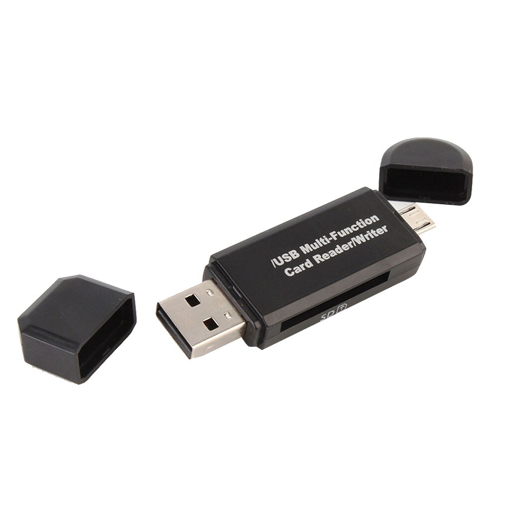 Lecteur de carte USB 2 en 1 lecteur Flash pour Android/PC en-têtes d'extension haut débit USB2.0 lecteur de carte universel OTG TF/SD