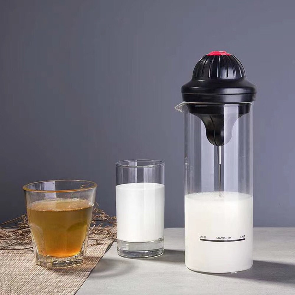 Mousseur à lait électrique, en acier inoxydable, Double maille, pour faire mousser le café