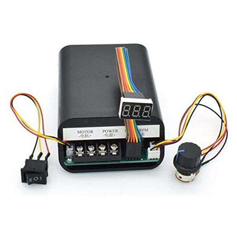 DC 10-55V 60A PWM Motor Speed Controller CW CCW Reversible Switch 12 24 36V