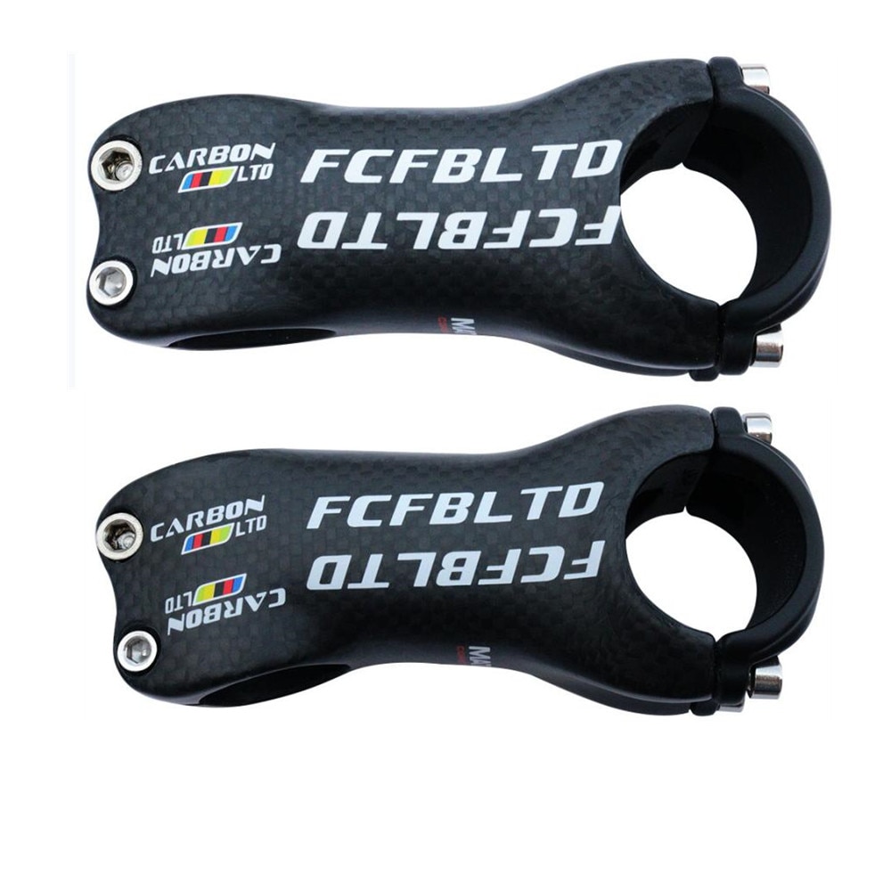 FCFB 3 K Carbon Fiber MTB Fiets Stuurpen 31.8 MM Carbon Racefiets Stuurpen Fietsen Stuur 6/17 Graden 80 90 100 110 120 130 MM