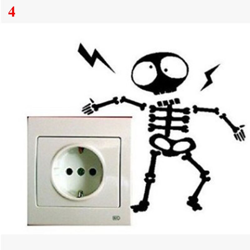 Verschillende Grappige Dieren Schakelaar Sticker Voor Kinderen Kamers Diy Creatieve Panda Muurstickers Decal Slaapkamer Woonkamer: Grijs