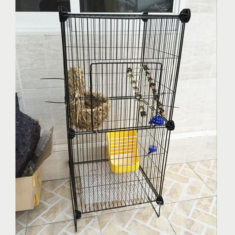 DIY Combination Wire Mesh Pet Cage Dog Cat Rabbit Cage Multi Function Fence Iron Cage Guinea Pig Metal Hamster Cages Pet Fence #