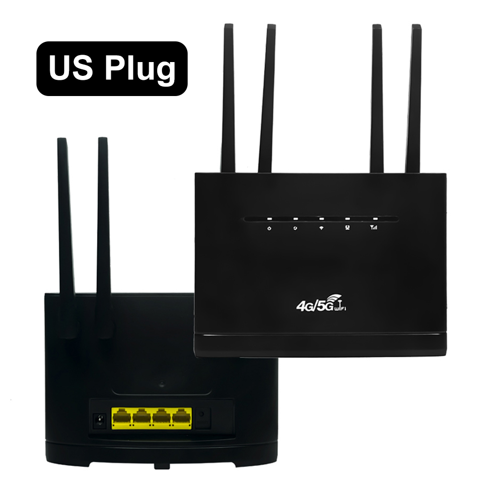 Router bezprzewodowy 4G CPE 300Mbps 4G LTE WIFI Router Modem 4 Antena zewnętrzna RJ45 WAN LAN z gniazdem na kartę SIM do domowego biura: green