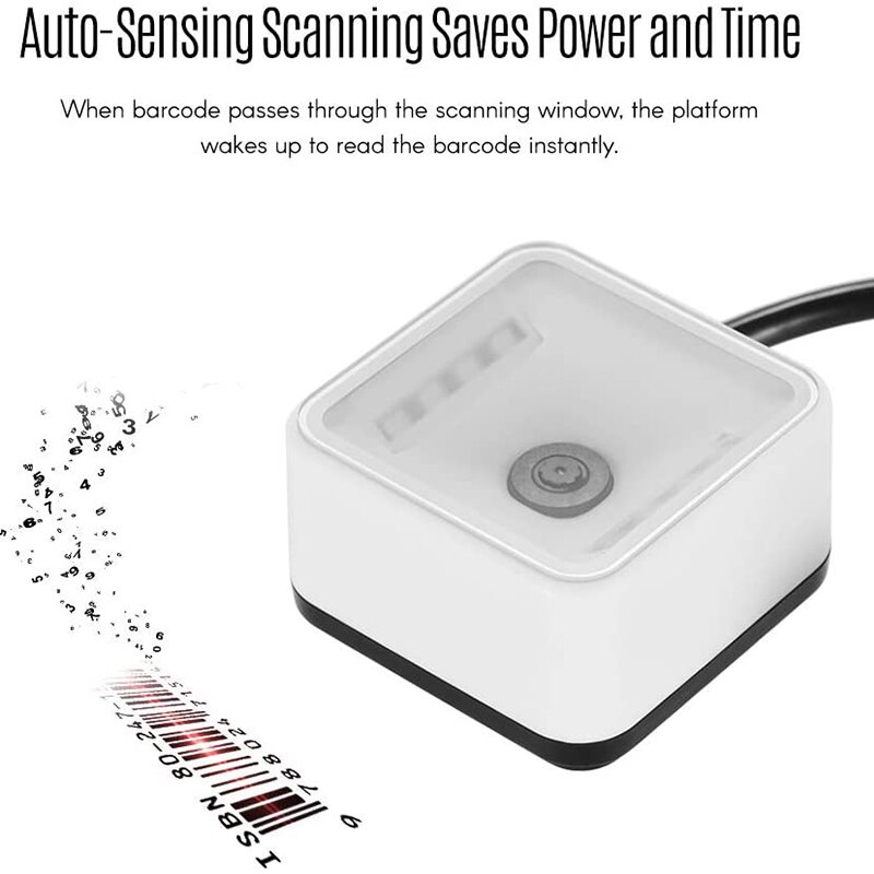 EP7000 Mini 1D/2D/QR Barcode Scanner CMOS Ie Module for Access Control Office Electronic Scanners RS232 EU Plug