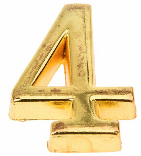 Home Goud Huis Hotel Deur Adres Plaque Nummer Met Srew Plaat Teken Huis 1: Multi