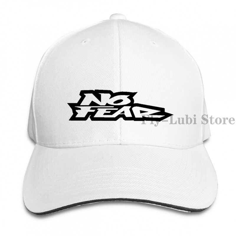 No Fear Inc Logo Baseball cap men women Trucker Hats adjustable cap: 1-White