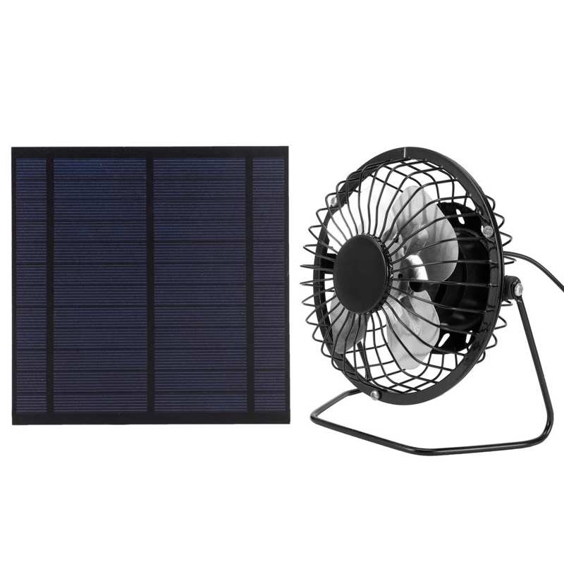 5W Mini Solar Panel with Portable Cooling Fan Photovoltaic for Greenhouse Solar Panel Set Solar Power Parts
