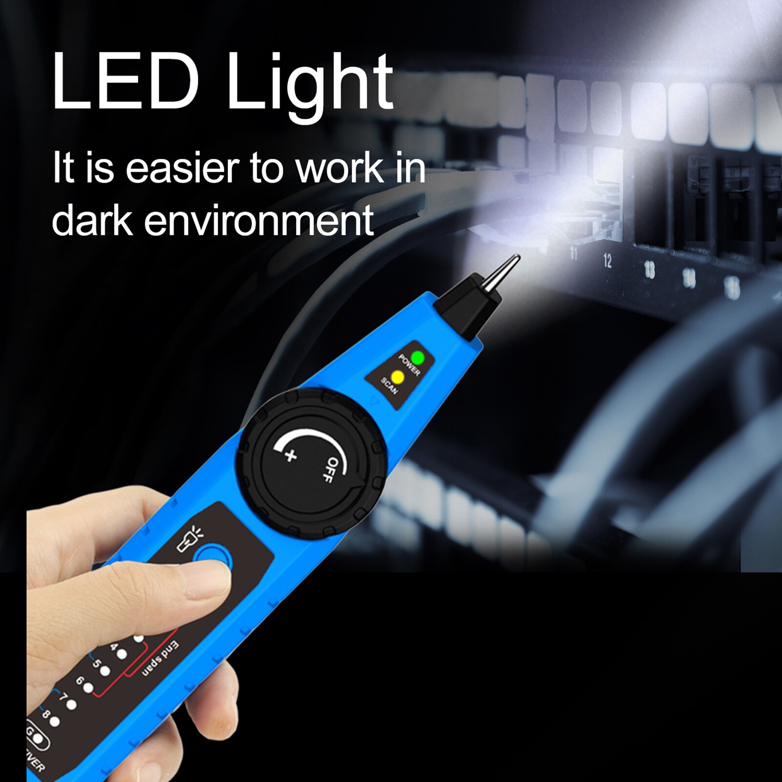 NF-810 Netwerk Kabel Tester Kit Voor RJ11 RJ45 CAT5 CAT6 Lan Cable Tracker Wiremap Poe Tel Testen Lijn Finder met Tool Bag