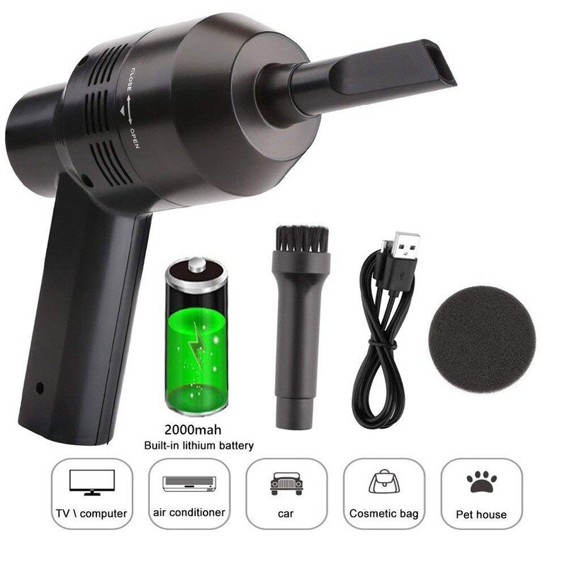 Portable Handheld Wireless Mini Vacuum Cleaner Car Interior Corner Gap Cleaner Cleaning Tool Dust Suction Remover