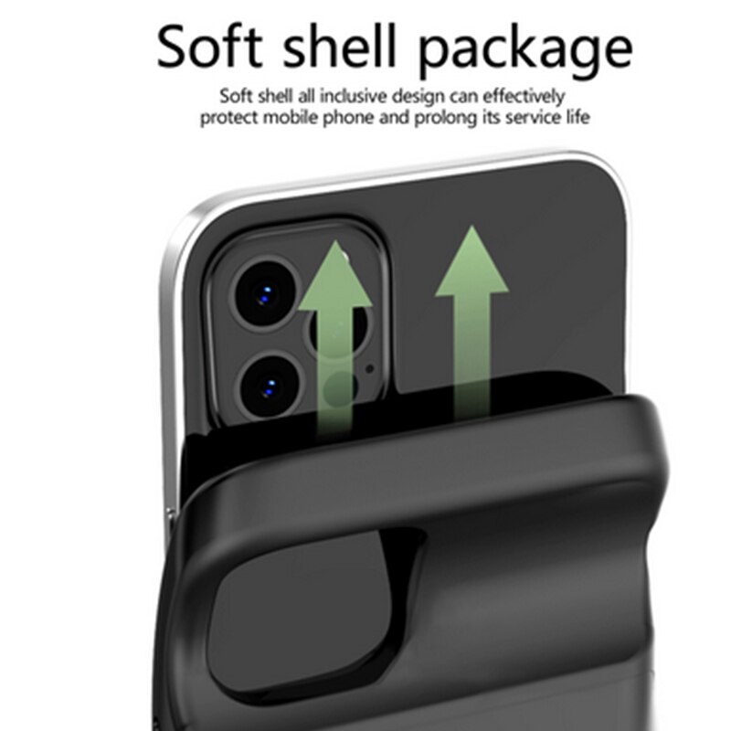 4800mah for IPhone 12 Mini 12 Pro 12 Pro Max Battery Case Protection Power Bank Battery Case Charging Battery Charger Power Bank