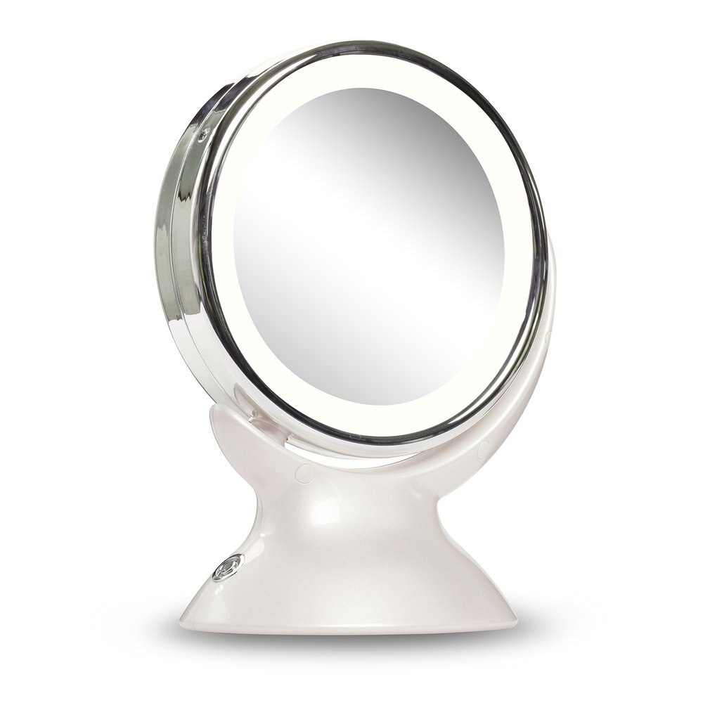 LED Cosmetic Mirror LED Lights Makeup Mirror 5X Magnifying Makeup Mirror 360-degree Rotating Mirror For Bathroom Bedroom