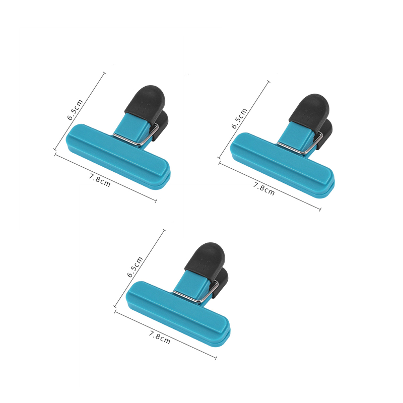 Portable Bag Clips Kitchen Storage Food Snack Seal Sealing Bag Clips Sealer Clamp Plastic Tool Kitchen Organization Accessories: plum