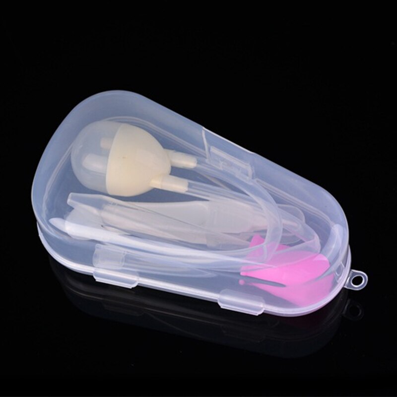 3 pièces/ensemble -né bébé sécurité nez nettoyeur enfants aspirateur Nasal aspirateur ensemble nourrissons médecine compte-gouttes accessoires bébé soins