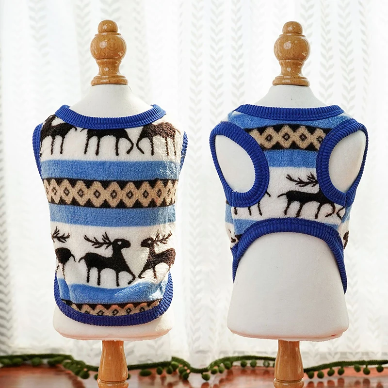 Dog Clothes Winter Vest For Small Dogs Cats Warm Pets Sweater Soft Flannel Puppy Puffer Jacket Dog Accessories Supplies