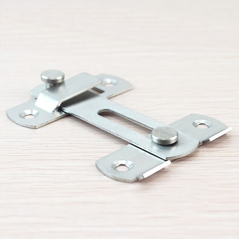 Stainless Steel Home Safety Gate Door Bolt Latch Slide Lock Hardware+Screw