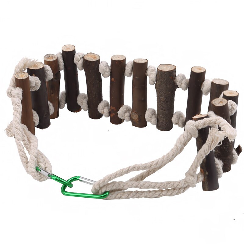 Houten papegaaienspeelgoed, vogelstandaard, speelrek, schommel, houten ring voor vogels, hangend speelgoed met vogelaccessoires, vogelspeelgoed benodigdheden