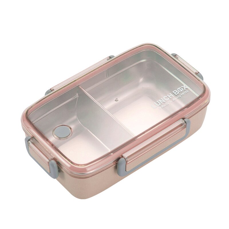 MeyJig Rvs Lunchbox Onafhankelijke Rooster Voor Kinderen Bento Box Draagbare Lekvrije Bento Lunchbox Voedsel container