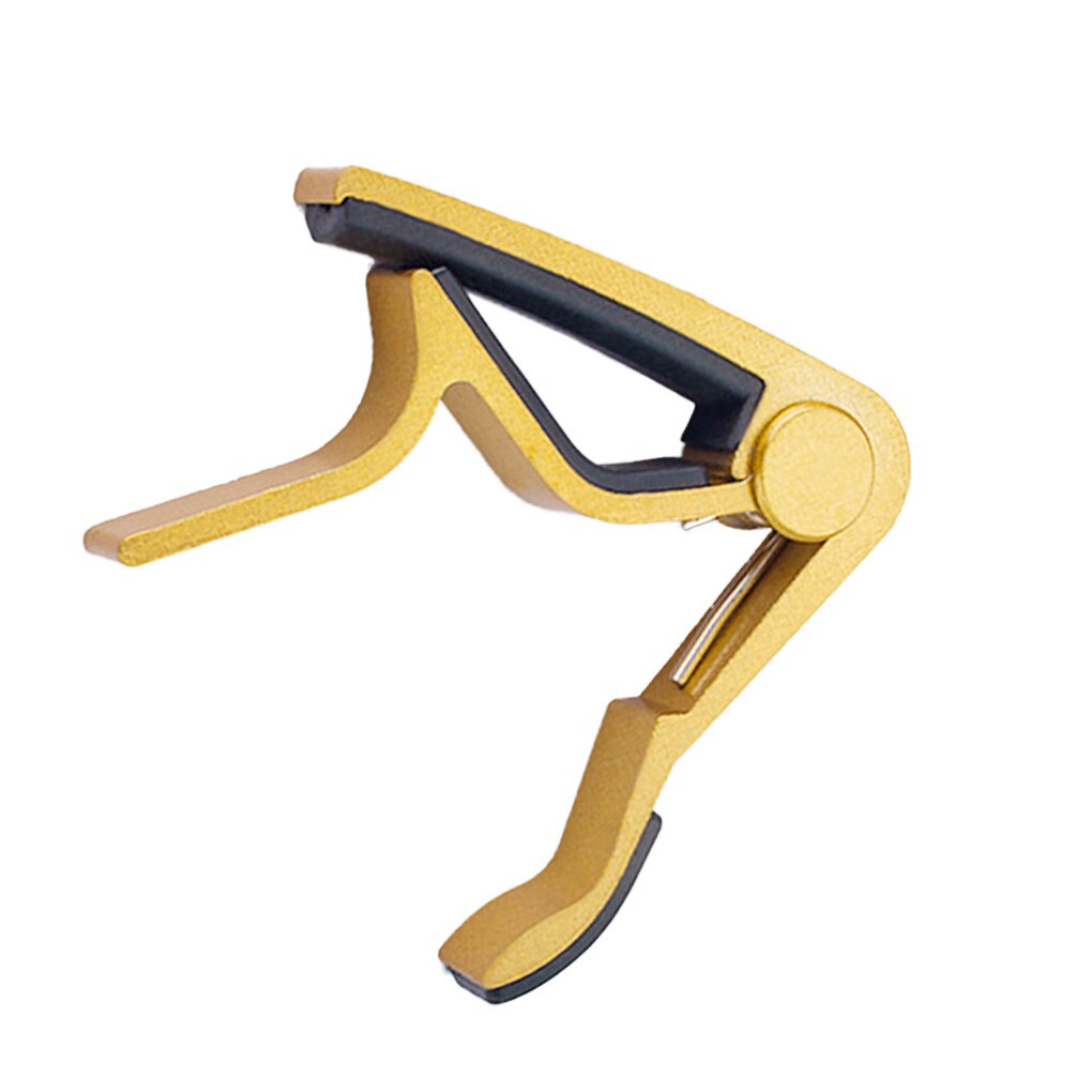 Guitar Capo Streamlined Aluminum Guitar String Clip Clamp with Stainless Steel Spring Silicone Handle: 3