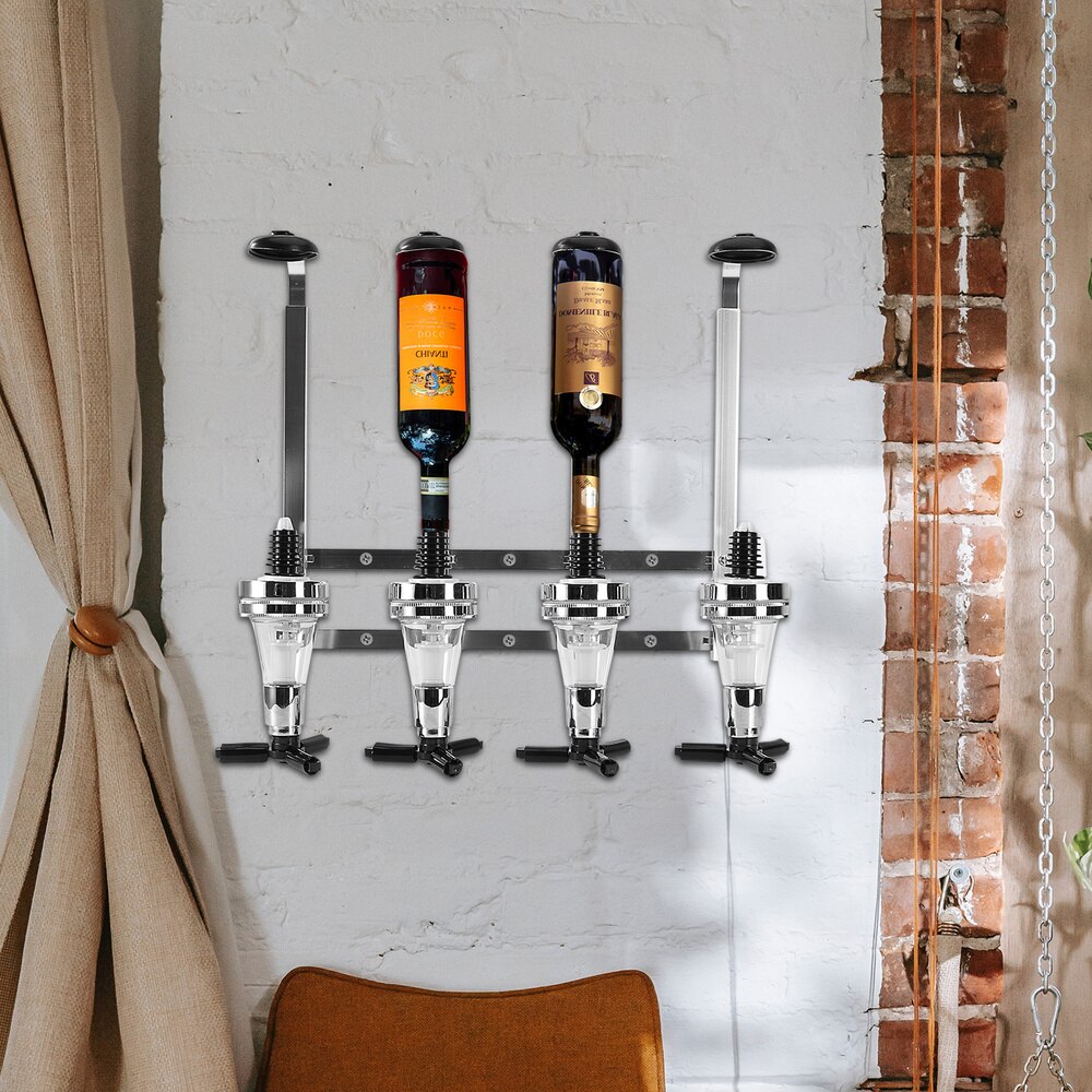 Dispenser Machine Wall Mounted 4-station Drinking Pourer Home Bar Tools For Beer Soda Coke Fizzy Soda