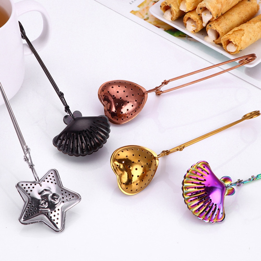 1 PC Herbruikbare Rvs Theezeefje Filters Losse Thee Infusers Spice Diffuser Drinkware Thee Accessoires Keuken Tool